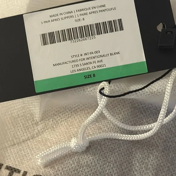 Intentionally Blank Tan Fuzzy Slippers - Picture 5 of 5